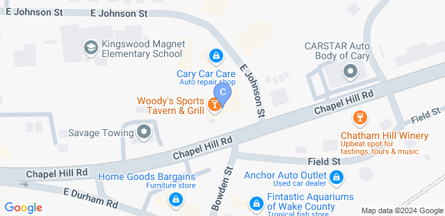 Map to Cary Brazilian Jiu-Jitsu